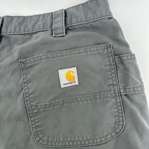Carhartt Men's‎ 36 Gray Cargo Utility Work Shorts Loose Fit B147 STL Outdoor